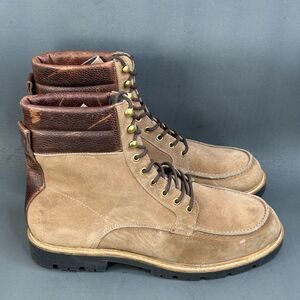 Shoe The Bear STB-Cube Apron Khaki Suede Leather Boots Size  12 (45)